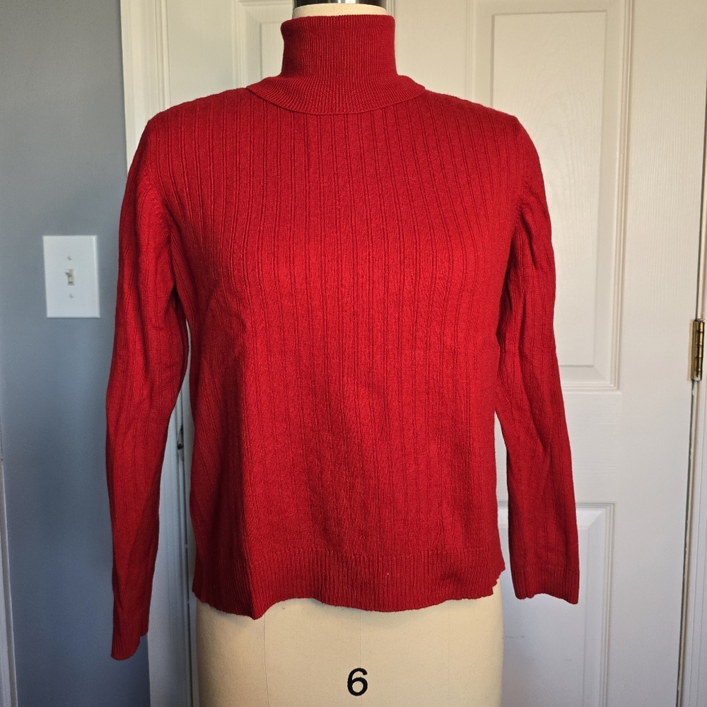 Large Red Talbots turtleneck